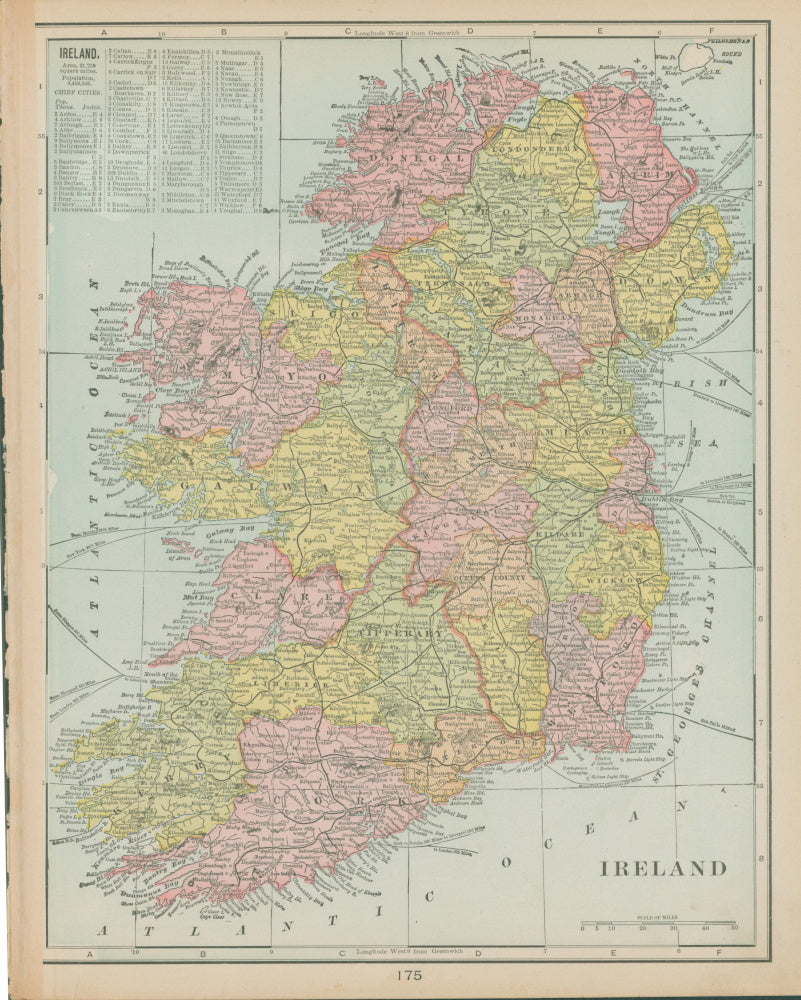 Rand McNally. “Ireland.” – Philadelphia Print Shop