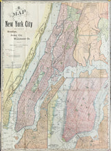 Load image into Gallery viewer, Rand McNally.  “New York, Brooklyn and Jersey City and Westchester.” Folding map
