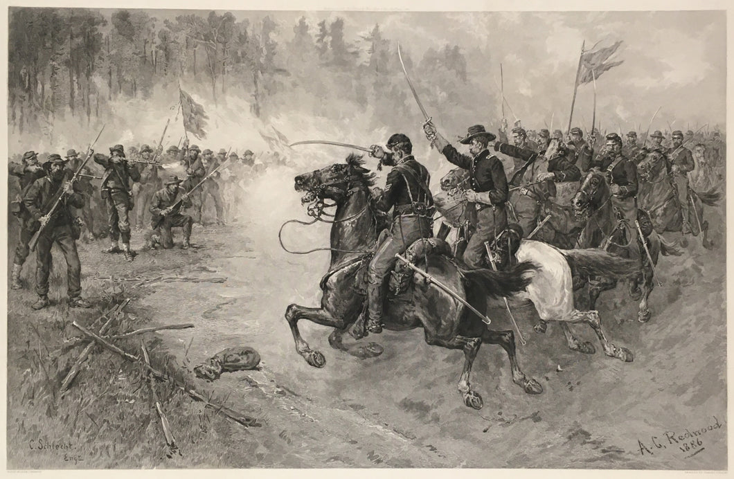 Redwood, Allen C.  “Sheridan’s Charge.  At the Battle of Five Forks, Va., March 31st. 1865”
