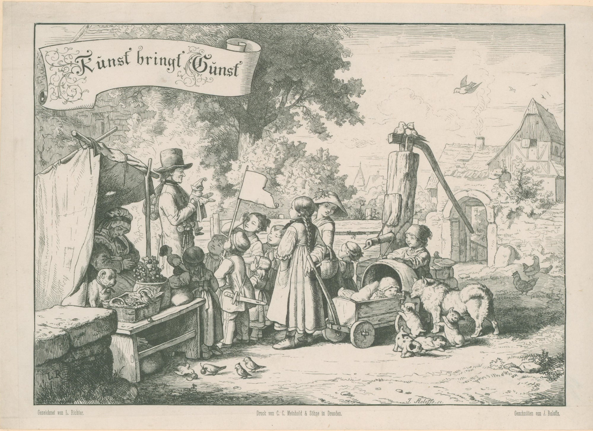 Richter, Adrian Ludwig “Kunst bringt Gunst” – Philadelphia Print Shop