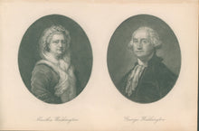 Load image into Gallery viewer, after Frances Meade and Gilbert Stuart  &quot;Martha Washington/George Washington&quot;
