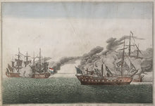 Load image into Gallery viewer, Rooland, A. “De Schlagt tussen de Hollandse Fregatte…en de Engelse Fregatte…den 30 May 1781 op de Hoogale van de Caap St. Marie geschiet is.”
