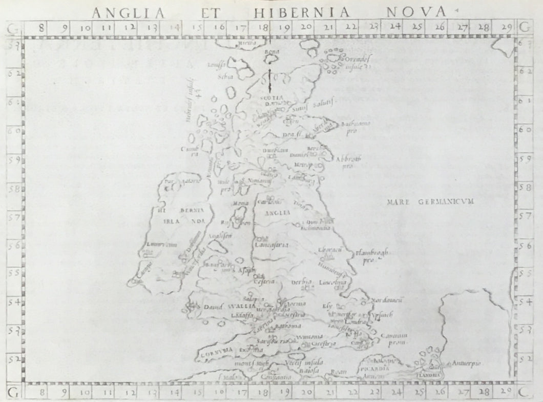 Ruscelli, Girolamo  “Anglia et Hibernia Nova