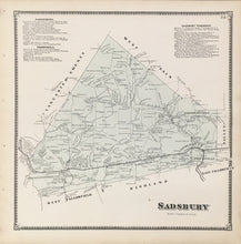 Load image into Gallery viewer, Witmer, A.R.  “Sadsbury.” From &quot;Atlas of Chester County&quot;
