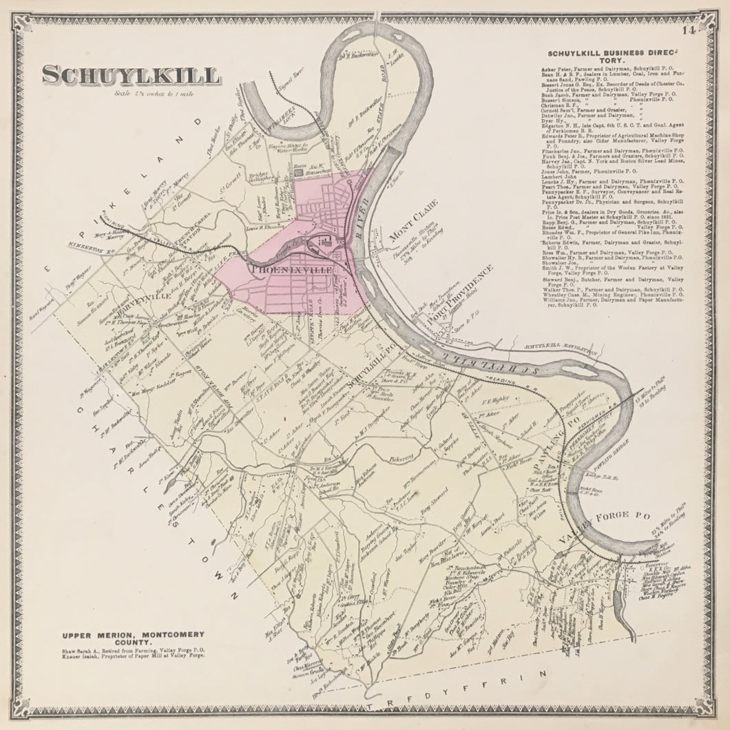 Witmer, A.R.  “Schuylkill.” From 