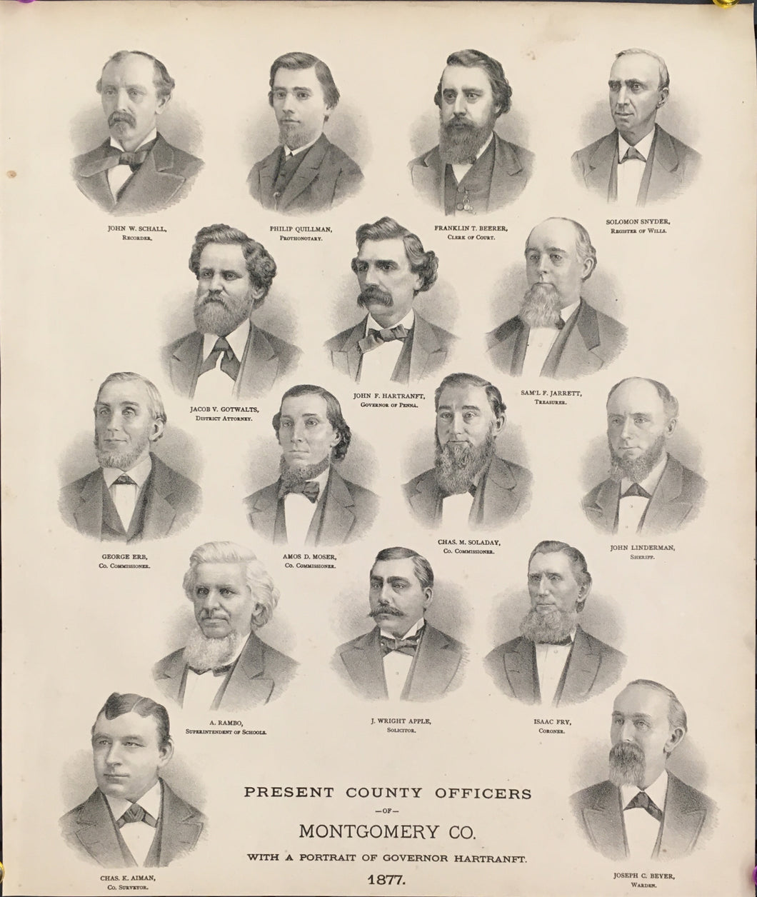 Unattributed  “Present County Officers of Montgomery Co
