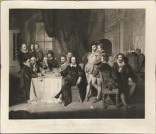 Load image into Gallery viewer, Faed, John  “Shakspeare [sic] and his Friends.”  “Published exclusively for the Members of the Cosmopolitan Art Association. For the Sixth Year 1859-60”
