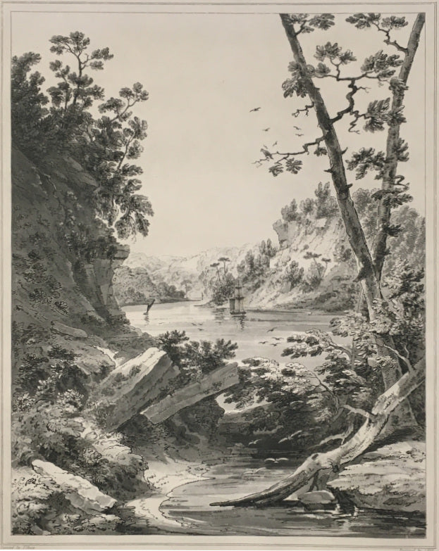 Shaw, Joshua  “View on the North River.”  [Hudson River.]