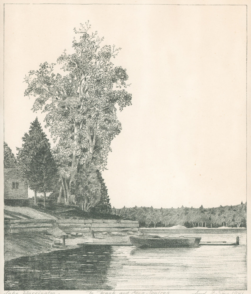 Sims, Joseph “Lake Harrington.”  [Piscataquis County, Maine]
