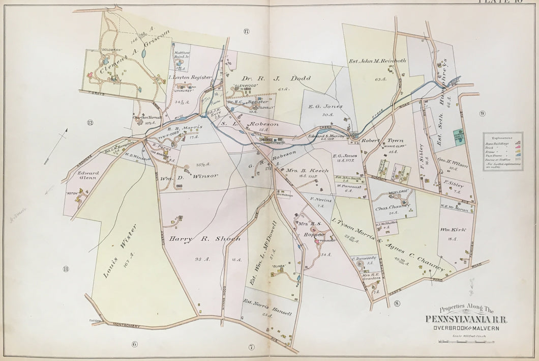 Smith, E.V.  [Haverford, Bala Cynwyd area]. Plate 10.