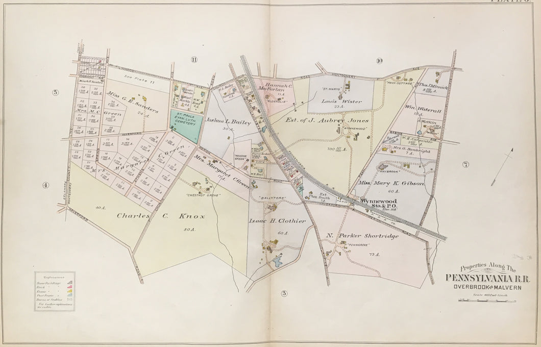Smith, E.V.  [Wynnewood Station Area]. Plate 6.
