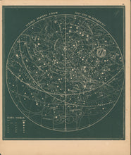 Load image into Gallery viewer, Smith, Asa.  “Visible Heavens From July 22nd to October 31st .”  Plate 63.
