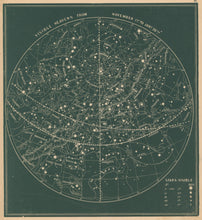 Load image into Gallery viewer, Smith, Asa.  “Visible Heavens From November 1st to Jan 20th.”  Plate 67.
