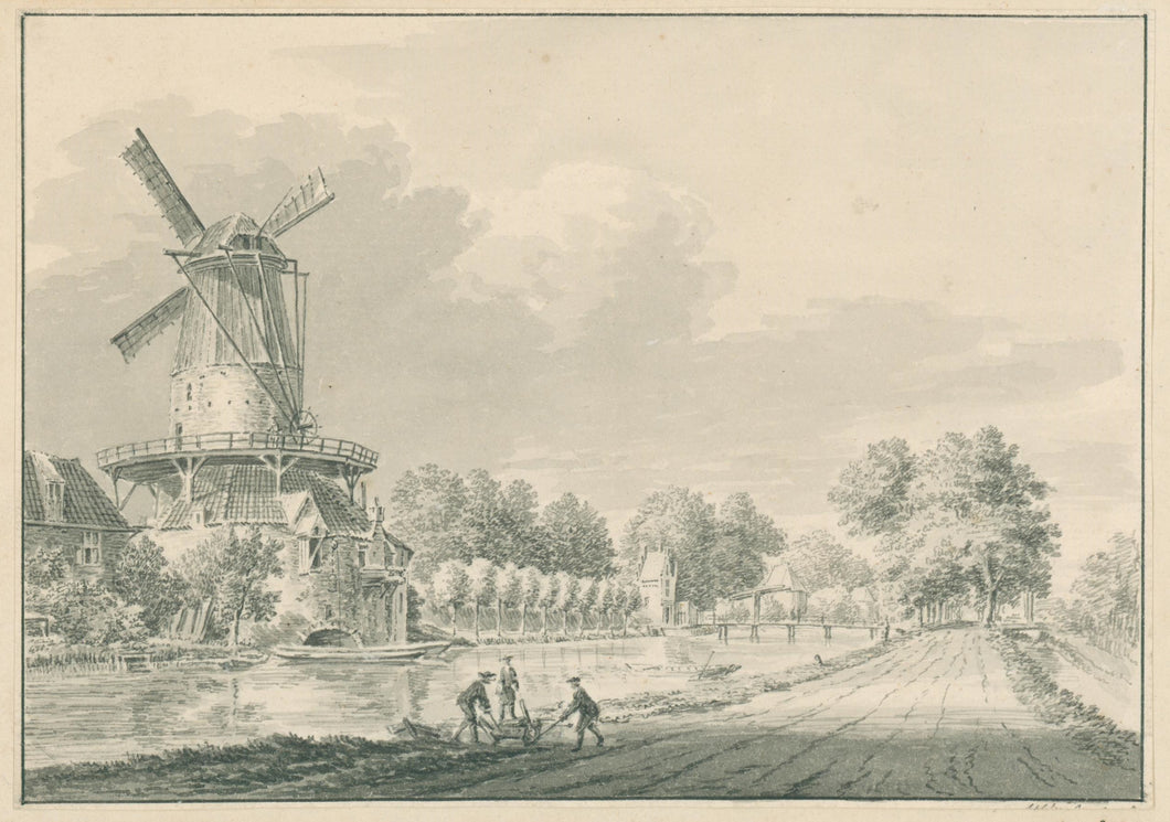Spilman, Henricus (or Hendrik)  [View of a Windmill in Delft]