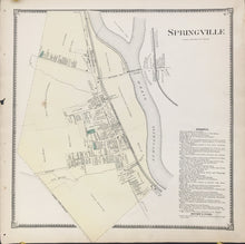 Load image into Gallery viewer, Witmer, A.R.  “Springville.” From &quot;Atlas of Chester County&quot;
