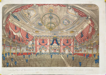 Load image into Gallery viewer, Rogers, W.C.  “Interior of Tammany Hall Decorated for the National Convention July 4th, 1868.”
