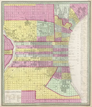 Load image into Gallery viewer, Tanner, Henry S. “Philadelphia.” From &quot;New Universal Atlas”
