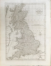 Load image into Gallery viewer, Bowen, Thomas &quot;A New and Correct Map of Great Britain from the most accurate surveys, By Thos. Bowen.&quot;  From Thomas Bankes’ &quot;A Modern, Authentic and Complete System of Universal Geography&quot;
