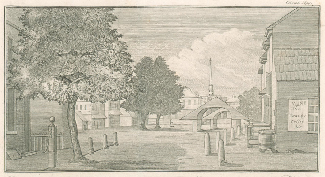 Thackara, James, attr.  “A View of the New Market from the Corner of Shippen & Second-Streets Philad’a. 1787