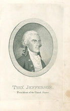 Load image into Gallery viewer, Unattributed. &quot;Thos. Jefferson. President of the United States&quot;
