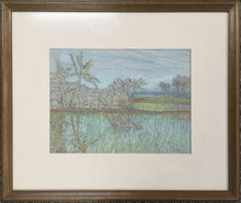 Load image into Gallery viewer, Unattributed.  [Tropical Landscape in Pastel &amp; Pencil]
