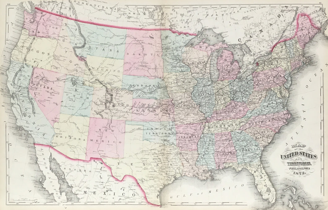 Lloyd, H.H.  “United States of America and Territories, Philadelphia, 1872
