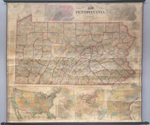 Load image into Gallery viewer, Walling, H.F. &quot;Topographical Map of the State of Pennsylvania. Drawn from Actual Surveys by H. F. Walling&quot;

