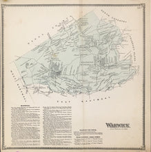 Load image into Gallery viewer, Witmer, A.R.  “Warwick.” From &quot;Atlas of Chester County&quot;

