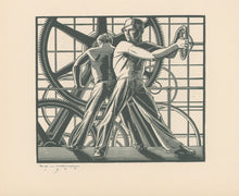 Load image into Gallery viewer, After Rockwell Kent (1882-1971).  [Industry&#39;s Wheels].  
