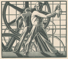 Load image into Gallery viewer, After Rockwell Kent (1882-1971).  [Industry&#39;s Wheels].  

