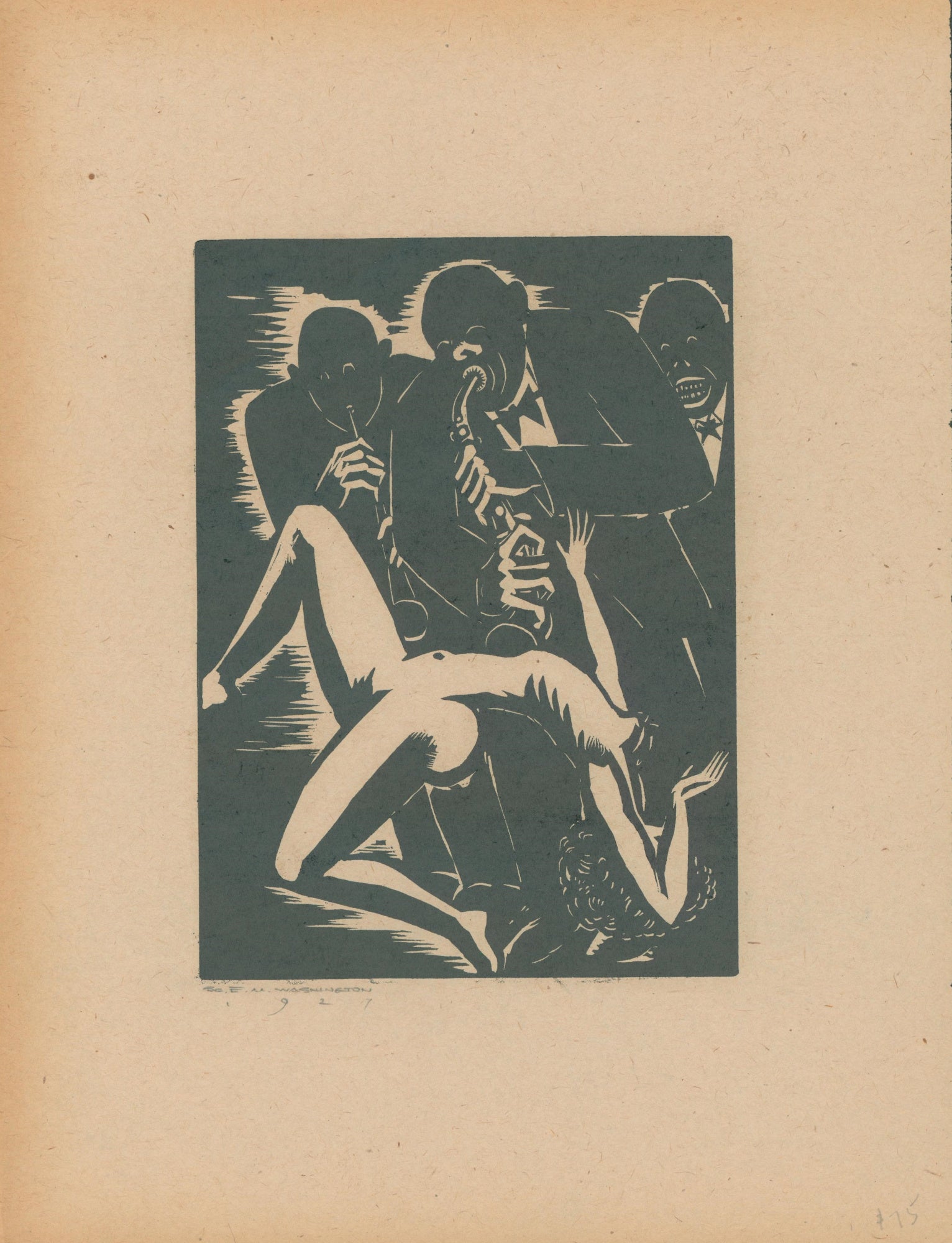 Washington, Earl M., attributed [Jazz Musicians with Nude Dancer] –  Philadelphia Print Shop