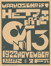 Load image into Gallery viewer, Peeters, Jozef, after “Maandschrift Het Overzicht. Nr 13, November 1922”
