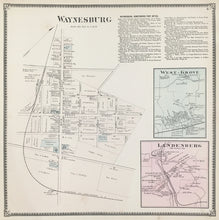Load image into Gallery viewer, Witmer, A.R.  “Waynesburg, West Grove, Landenberg.” From &quot;Atlas of Chester County&quot;
