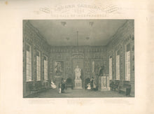 Load image into Gallery viewer, Wells, C.H. “The Hall of Independence. Annual Ledger Carriers Greeting 1861.”
