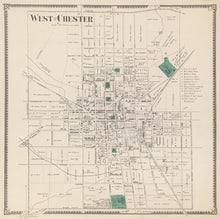 Load image into Gallery viewer, Witmer, A.R.  “West Chester.” From &quot;Atlas of Chester County&quot;
