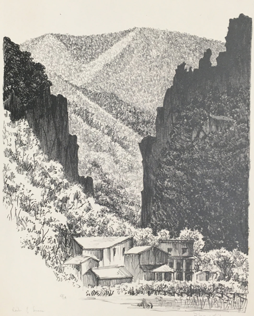 White, Theo Ballou “Rocks of Seneca.”  [West Virginia]