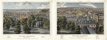 Load image into Gallery viewer, Wild, J.C. “South” and “West.”  Two prints from a set of four titled &quot;Panorama of Philadelphia from the State House Steeple&quot;
