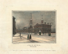 Load image into Gallery viewer, Wild, J.C. “The State House.”  From &quot;Views of Philadelphia and its Vicinity&quot;
