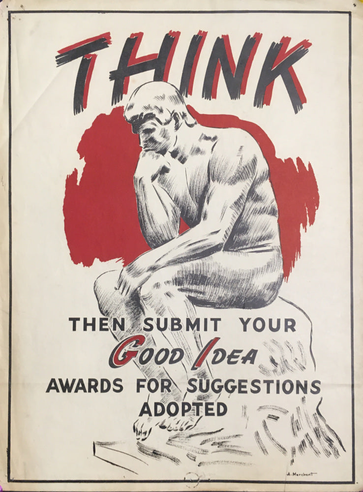 Merchant, A. “Think. Then Submit Your Good Idea. Awards for Suggestions Adopted.”